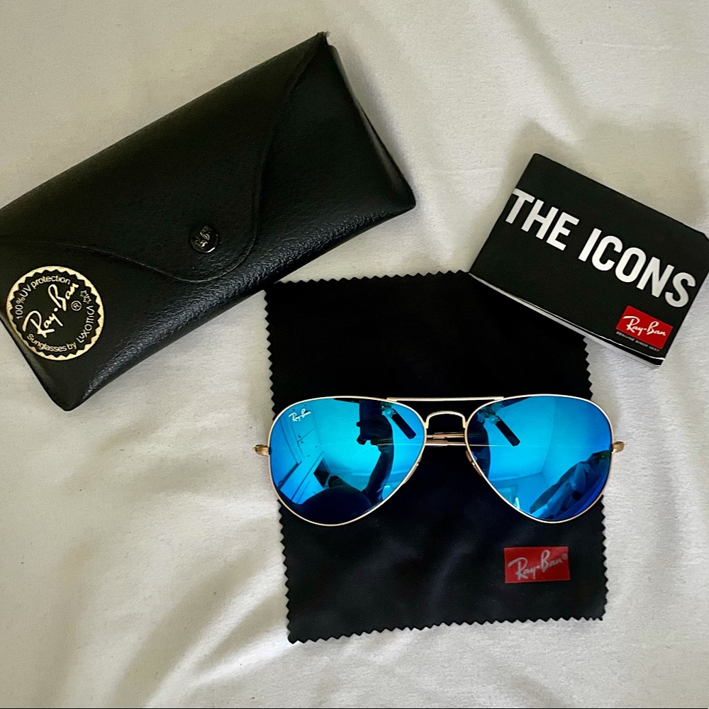 RAY-BAN AVIATOR FLASH LENSES RB3025 58-14 raybans sunnies rayban sunglasses